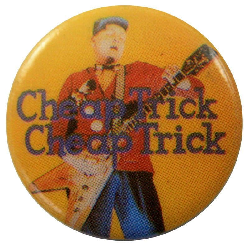 Cheap Trick - 'Guitar Yellow' Button Badge