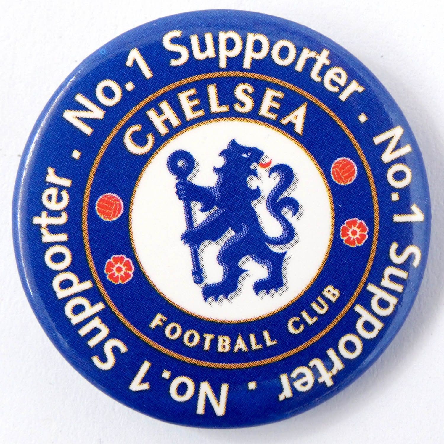 Chelsea F.C. - 'No 1 Supporter' Large Button Badge