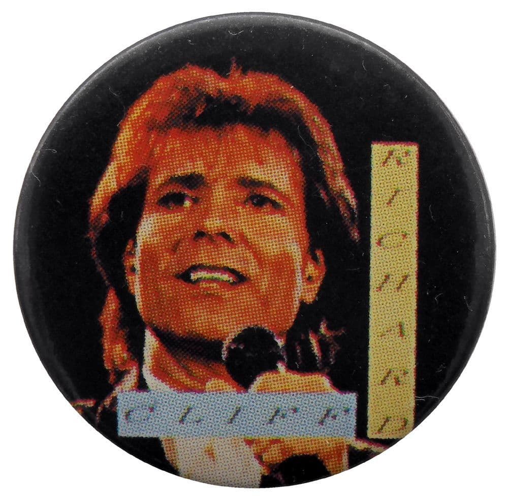 Cliff Richard - 'Microphone' Button Badge
