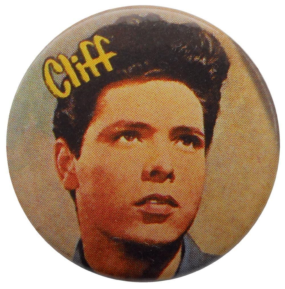 Cliff Richard - 'Young Cliff' Button Badge