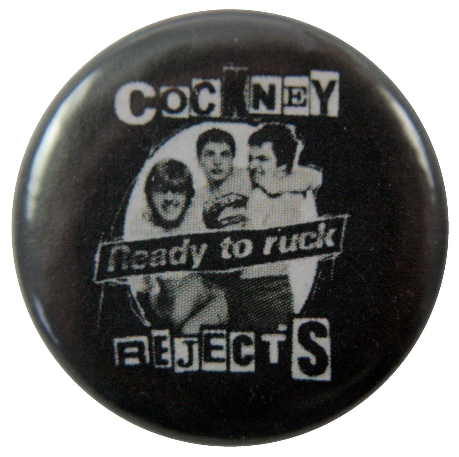 Cockney Rejects  - 'Ready to Ruck' Button Badge