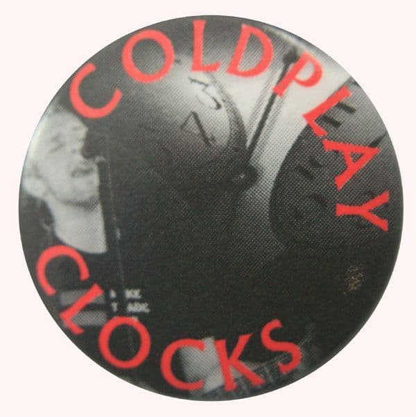 Coldplay - 'Clocks' Button Badge