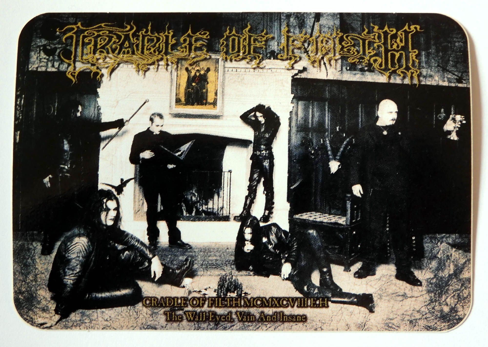 Cradle of Filth - 'The Wall Eyed, Vain And Insane' Sticker