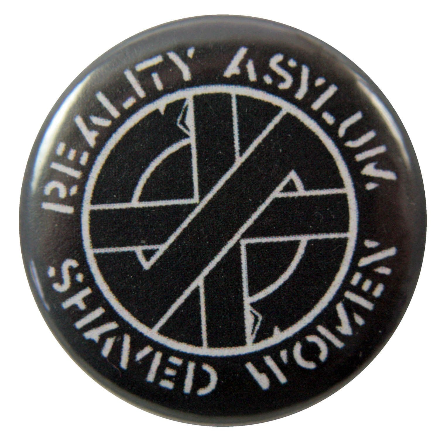 Crass - 'Reality Asylum' Button Badge