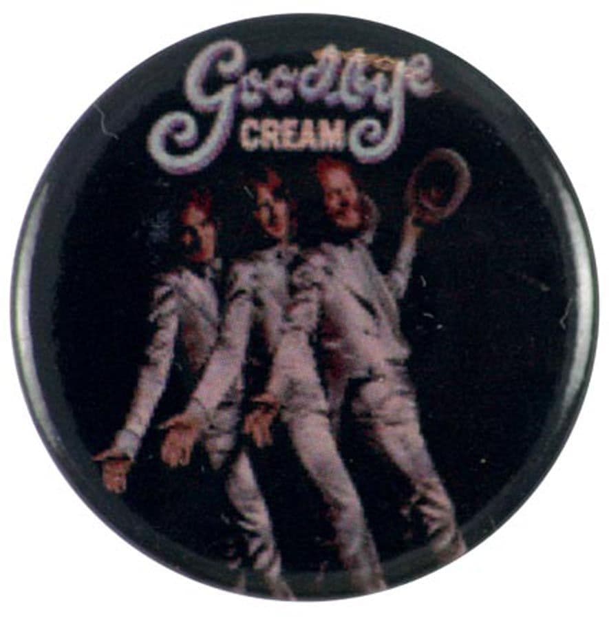 Cream - 'Goodbye' Button Badge