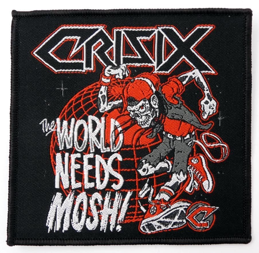 Crisix - 'The World Needs Mosh' Woven Patch