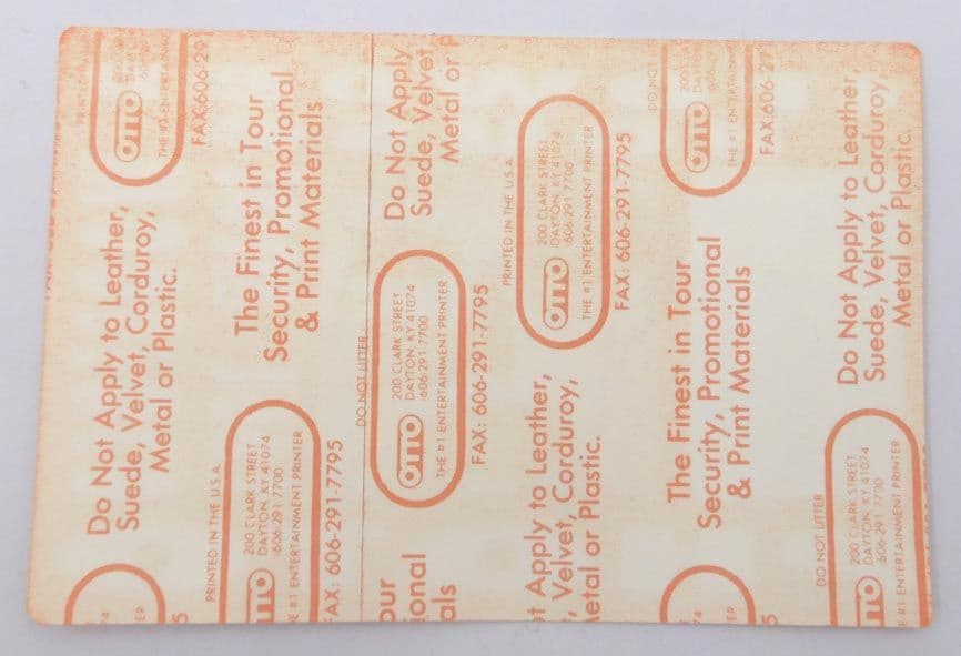 Crowded House - 'Woodface Tour 1991 Photo Orange' Backstage Pass