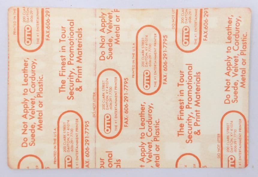 Crowded House - 'Woodface Tour 1991 Photo Red' Backstage Pass