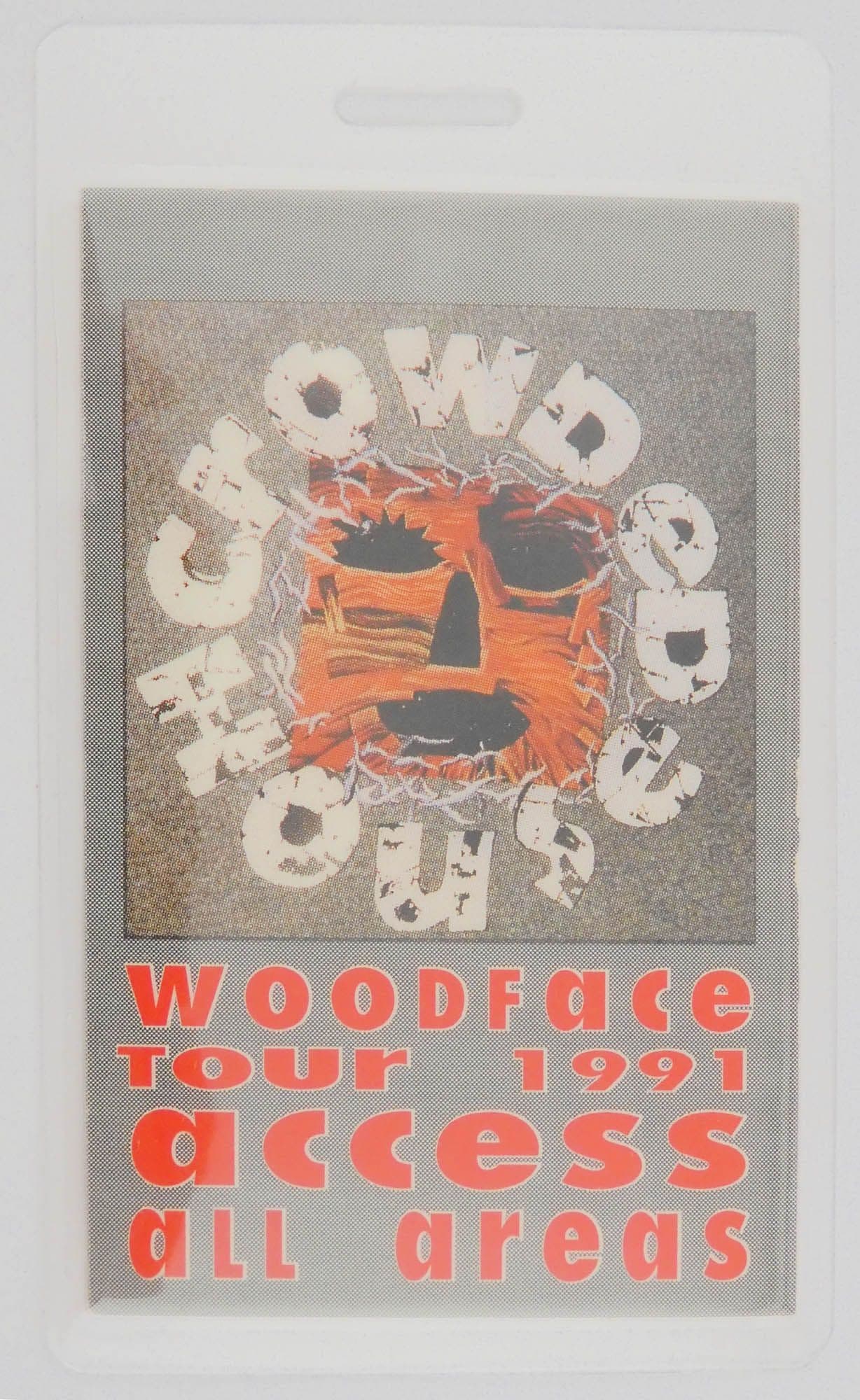Crowded House - 'Woodface Tour 1991' Vintage Laminated Backstage Pass