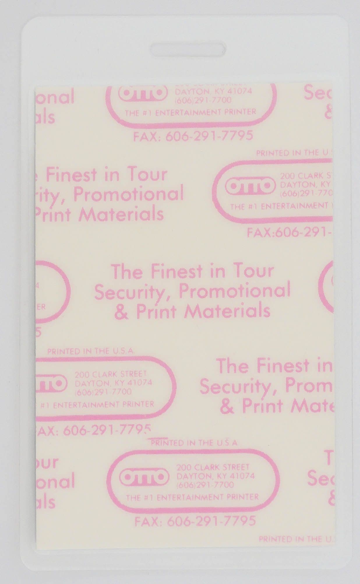 Crowded House - 'Woodface Tour 1991' Vintage Laminated Backstage Pass