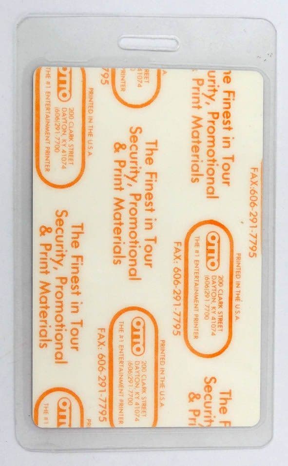 Danzig - 'Lucifuge Tour 1990'  Laminated Backstage Pass