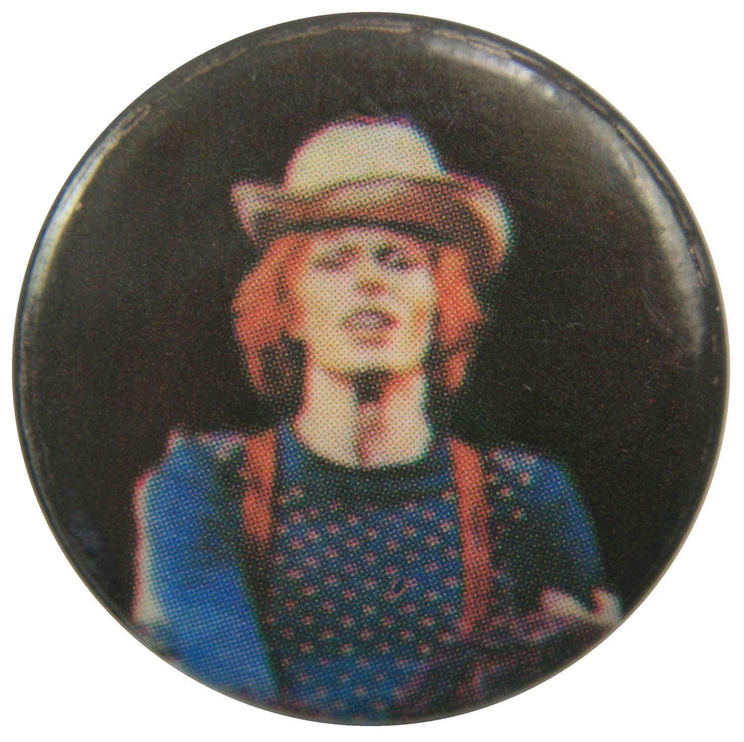David Bowie - 'David White Hat' Button Badge