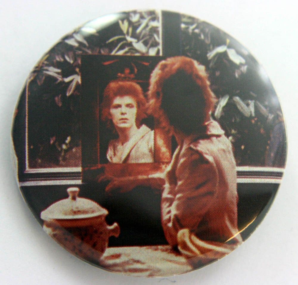 David Bowie - 'Mirror' Large Button Badge