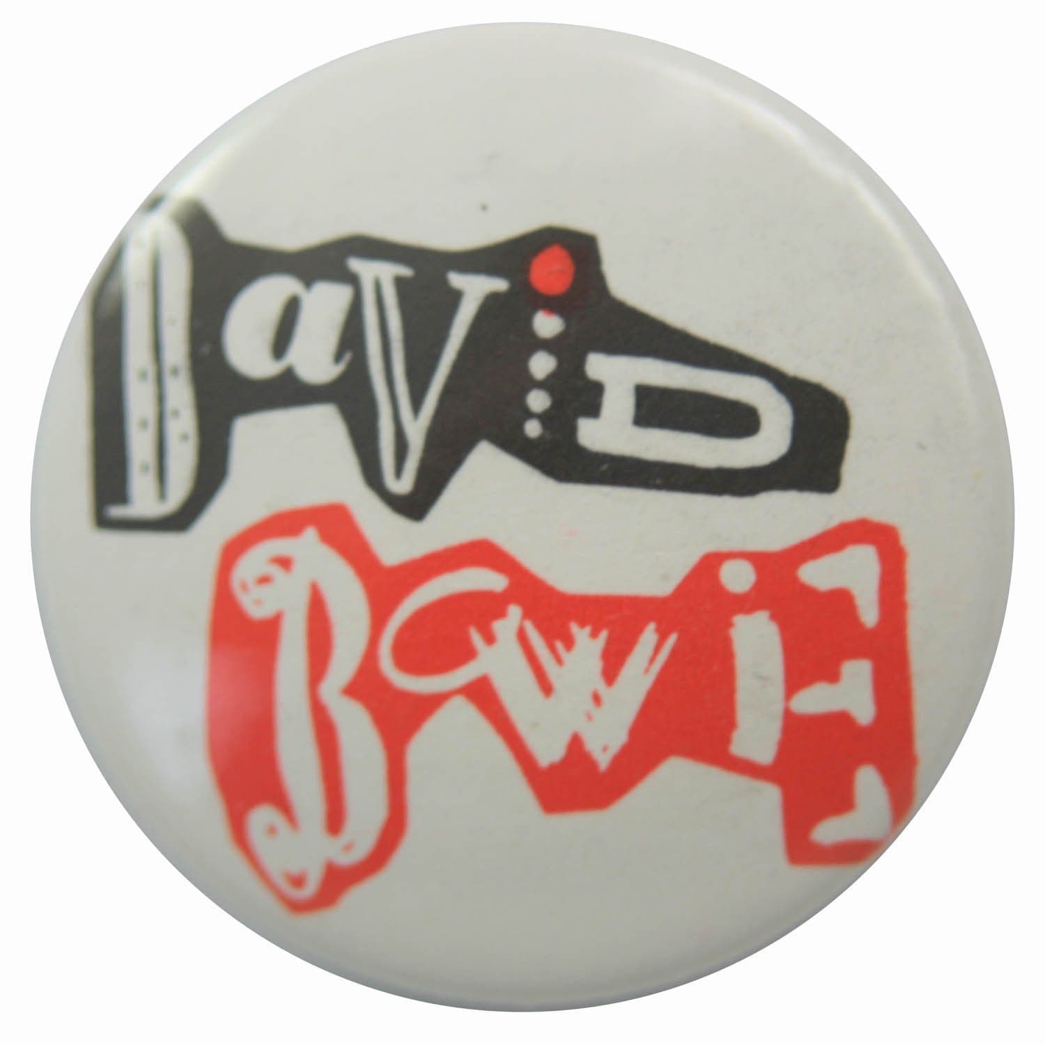 David Bowie - 'Name Cut-out' Button Badge