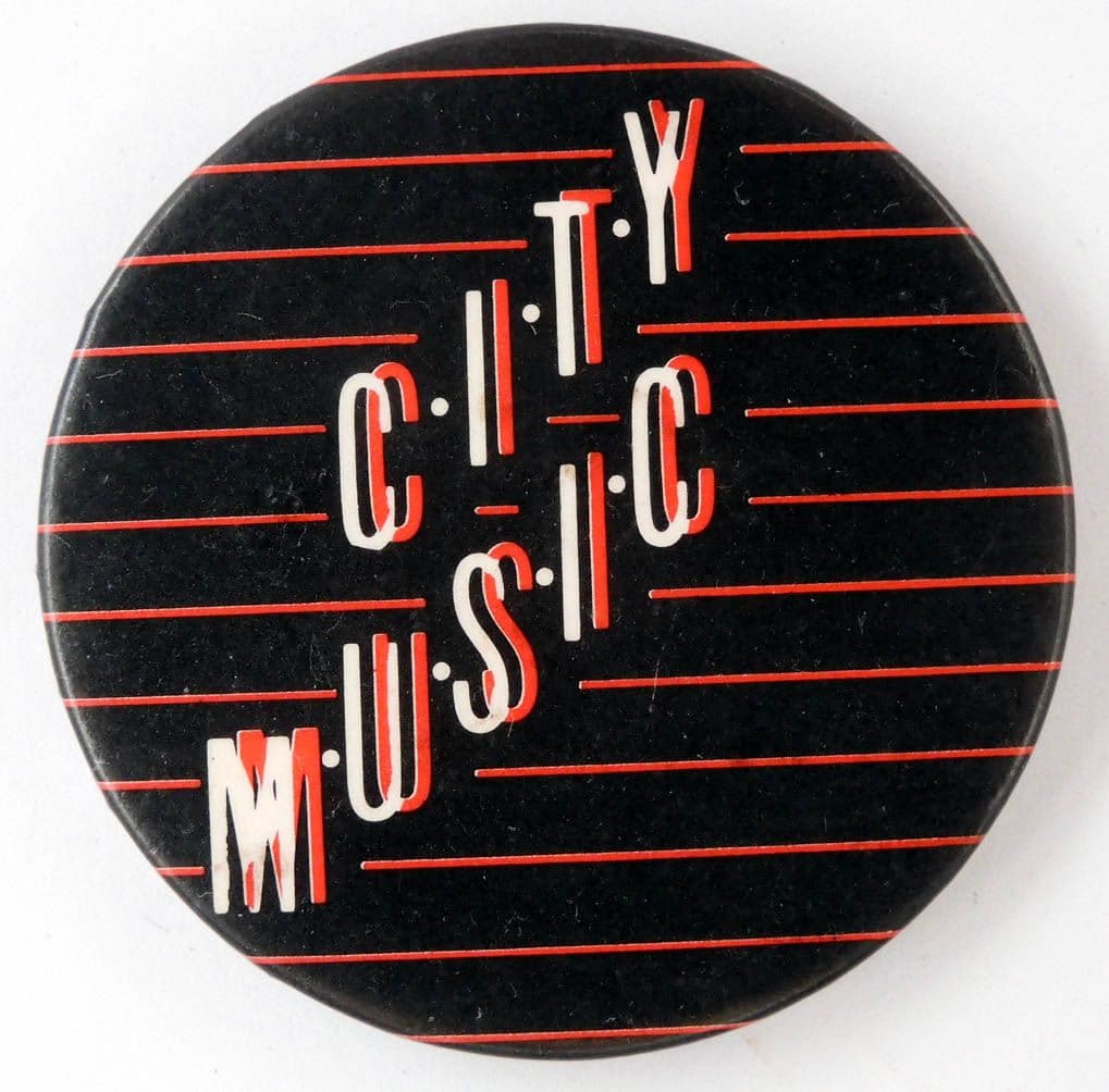 David Boydell - 'City Music' Large Button Badge