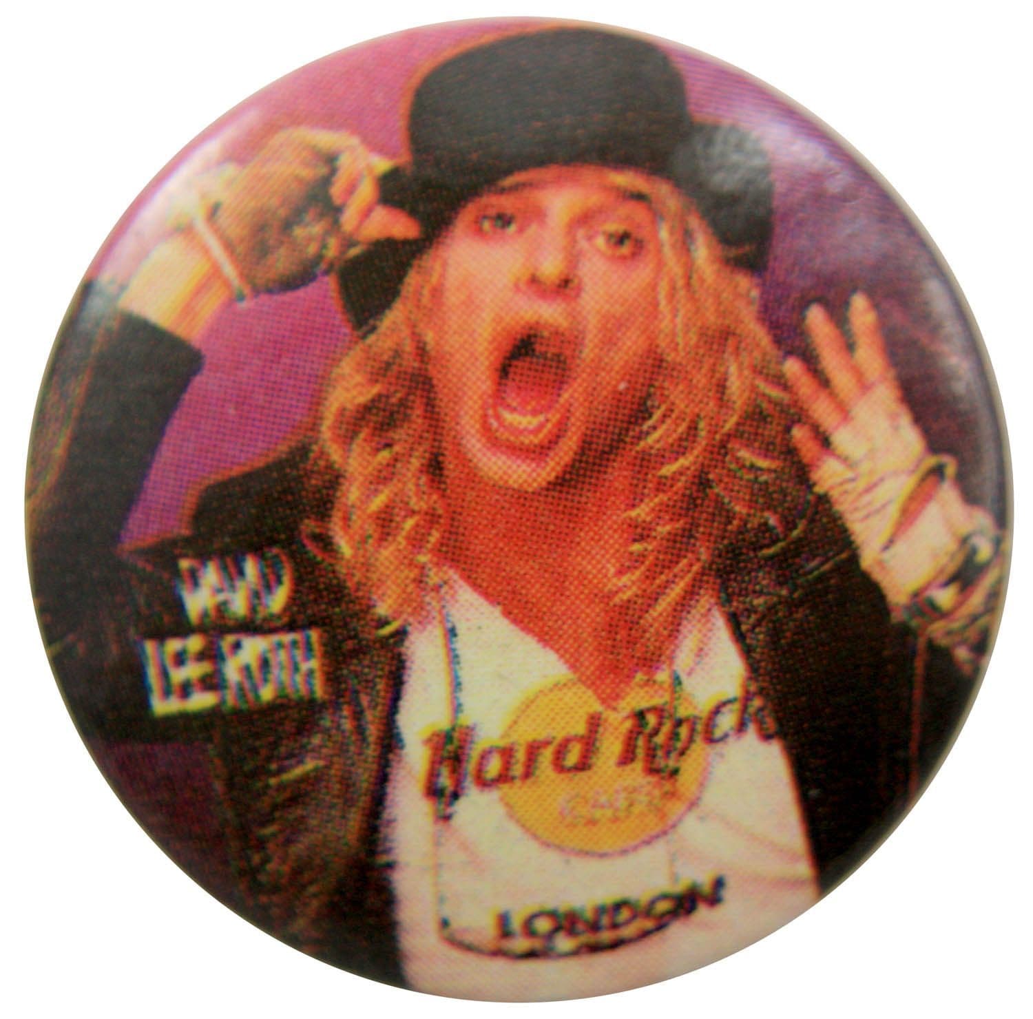 David Lee Roth - 'Black Hat' Button Badge