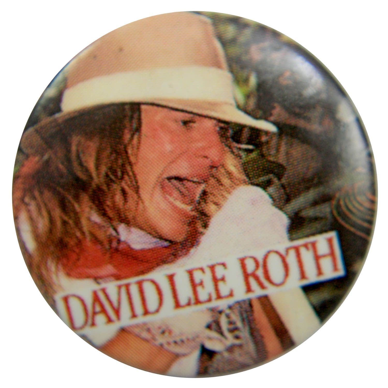 David Lee Roth - 'White Hat' Button Badge