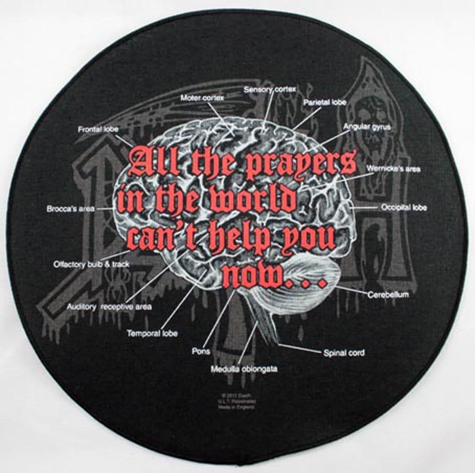 Death - 'Brain' Round Backpatch