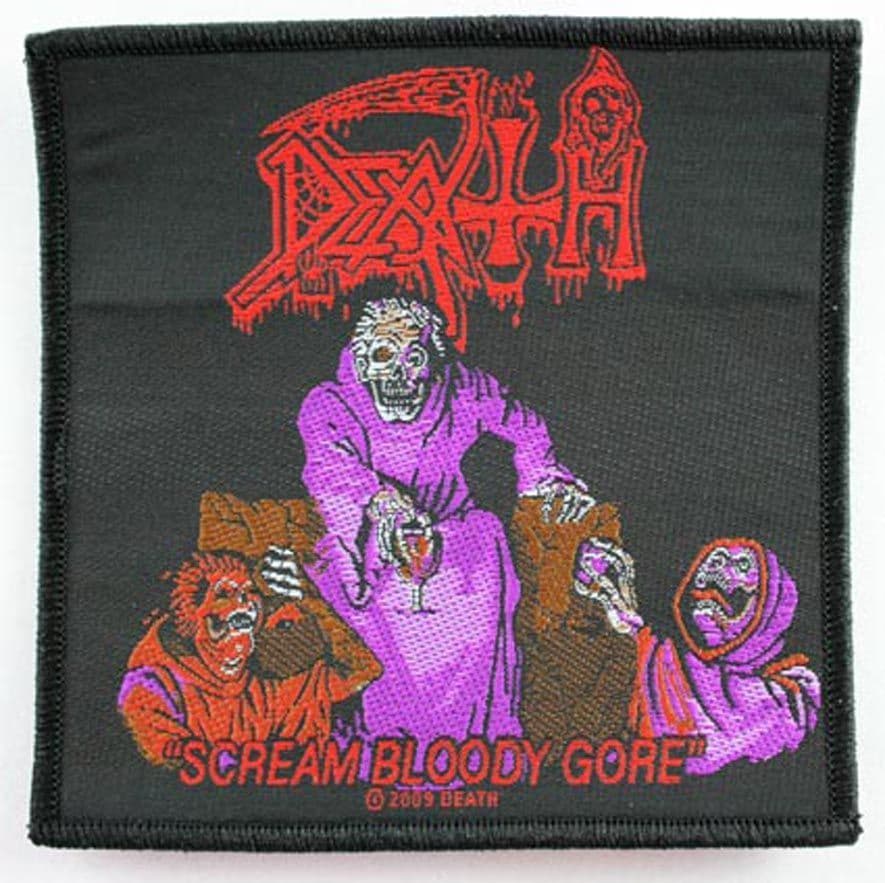 Death - 'Scream Bloody Gore' Woven Patch