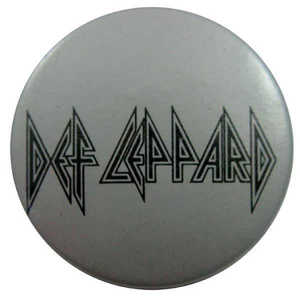Def Leppard - 'Logo Silver' Button Badge