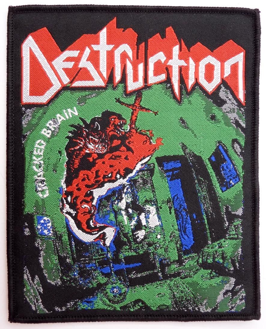 Destruction - 'Cracked Brain' Woven Patch