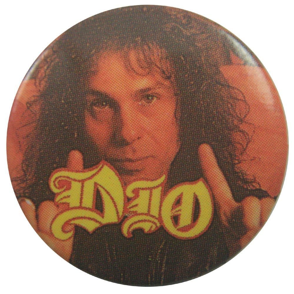 Dio - 'Ronnie Orange' Button Badge