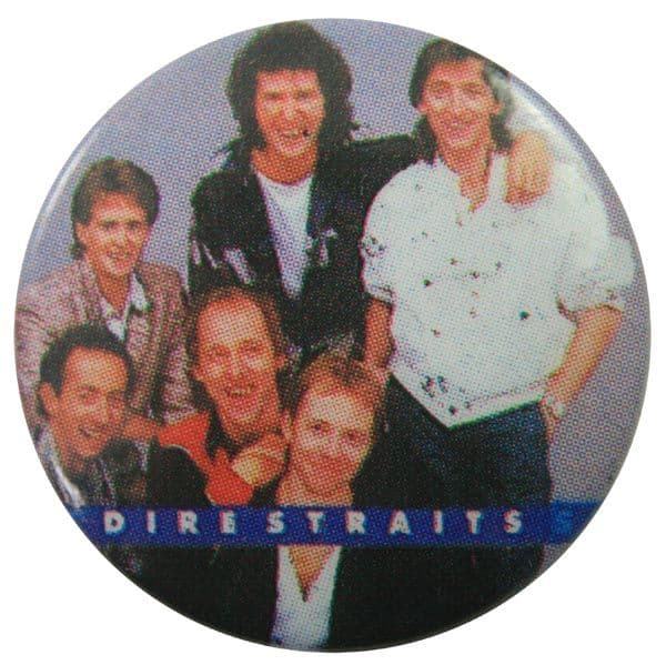 Dire Straits - 'Group Smiling' Button Badge