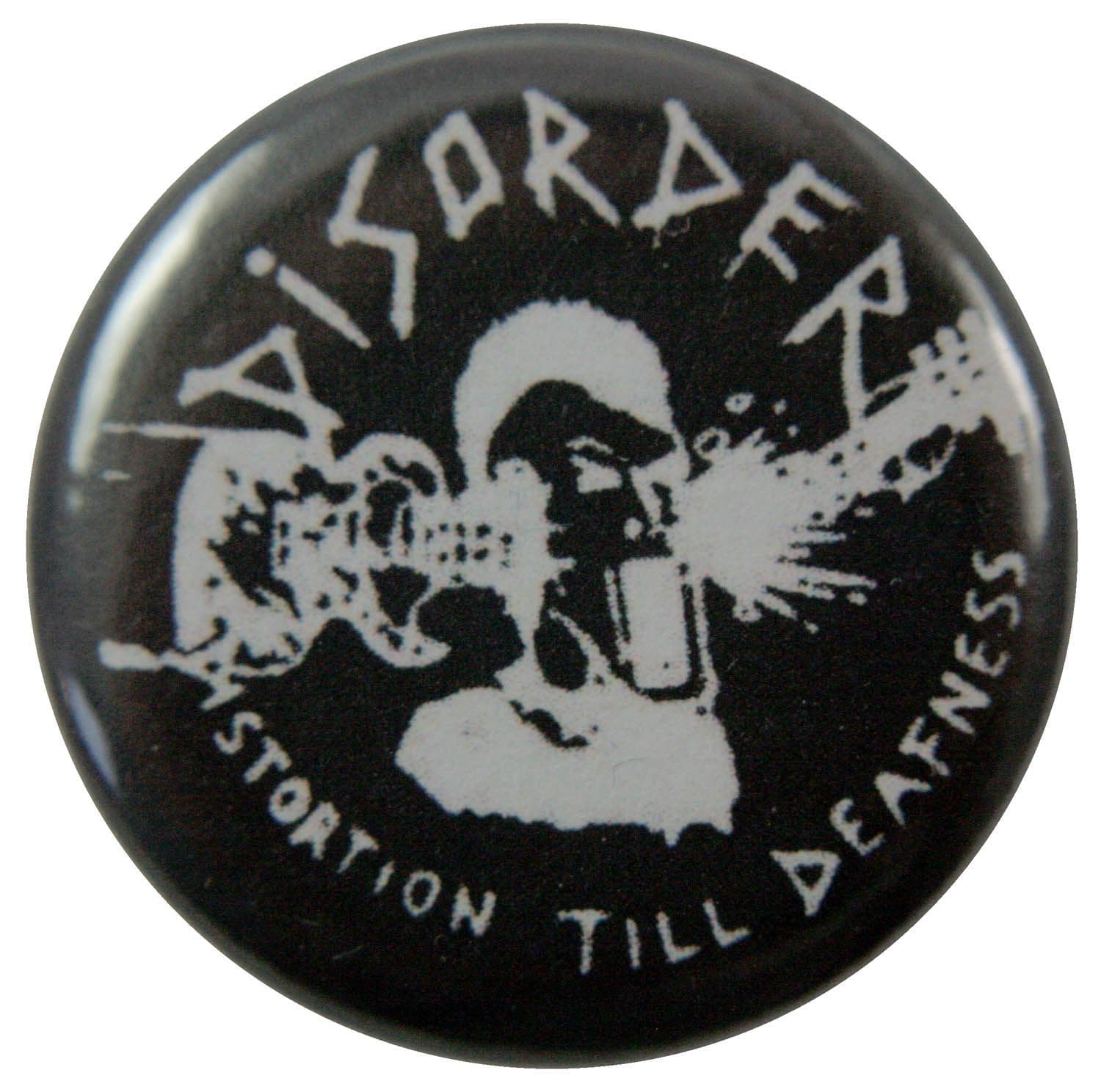 Disorder - 'Distortion Till Deafness' Button Badge