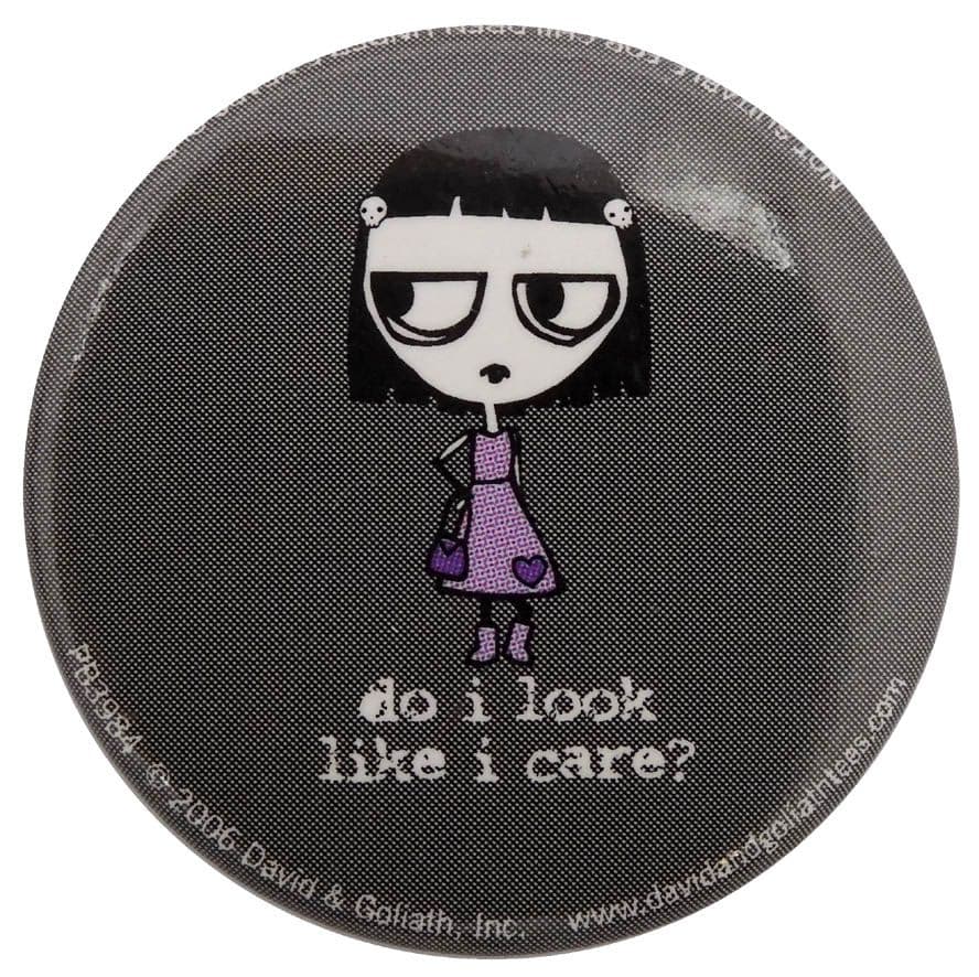 Do I Look Like I Care - Button Badge