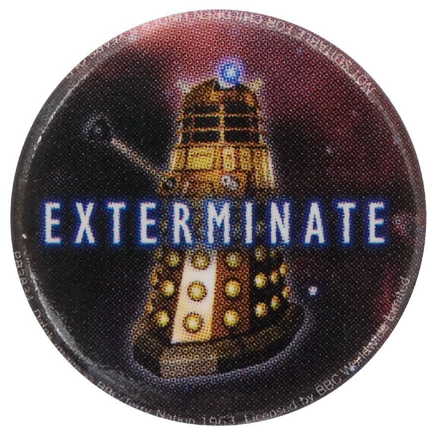 Doctor Who - 'Exterminate' Button Badge