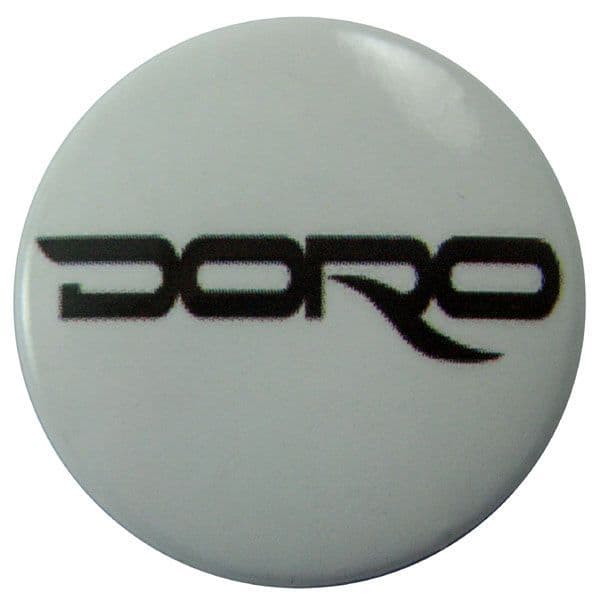 Doro - 'Logo White' Button Badge