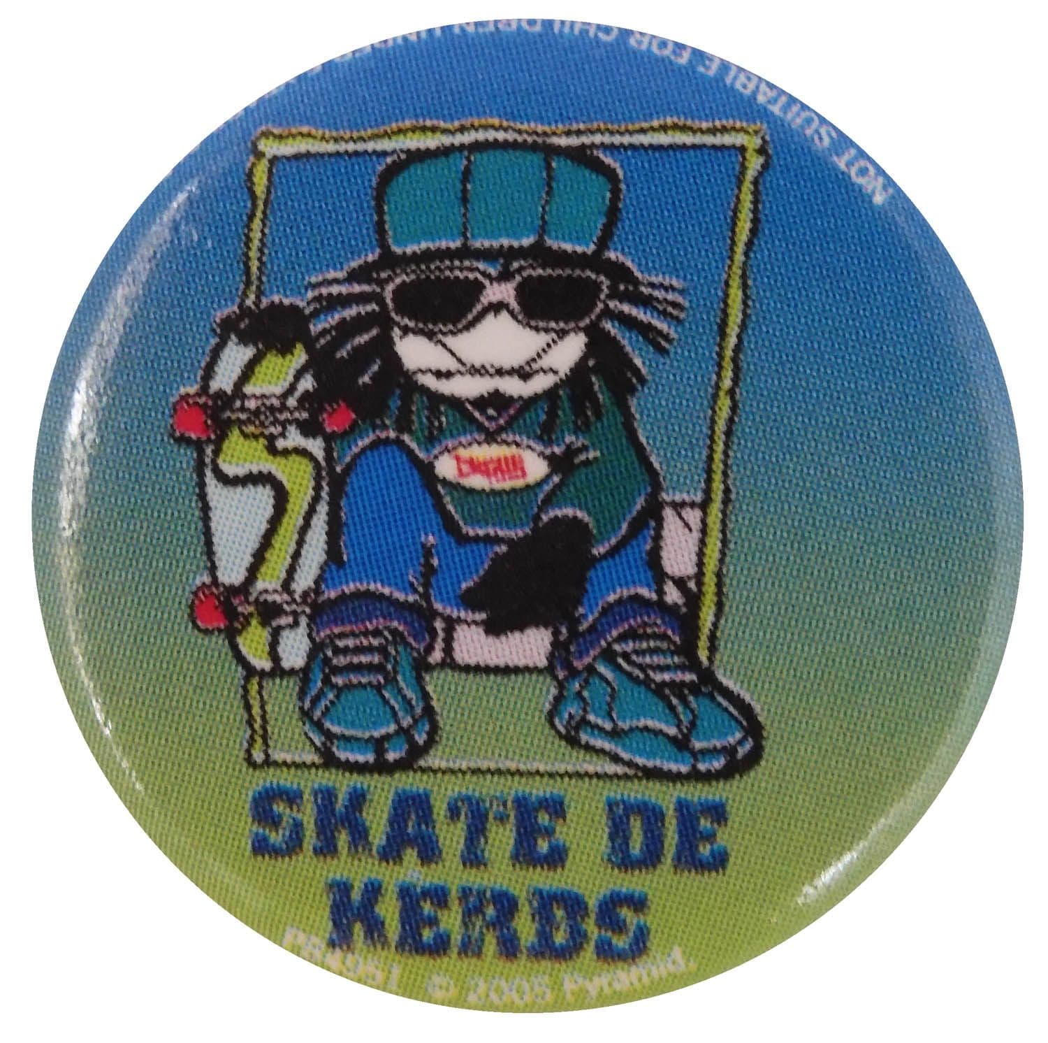 Dready - 'Skate De Kerbs' Button Badge