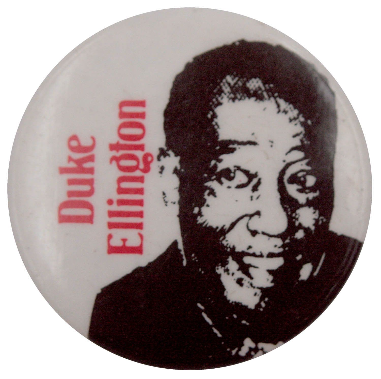 Duke Ellington - 'White' Button Badge