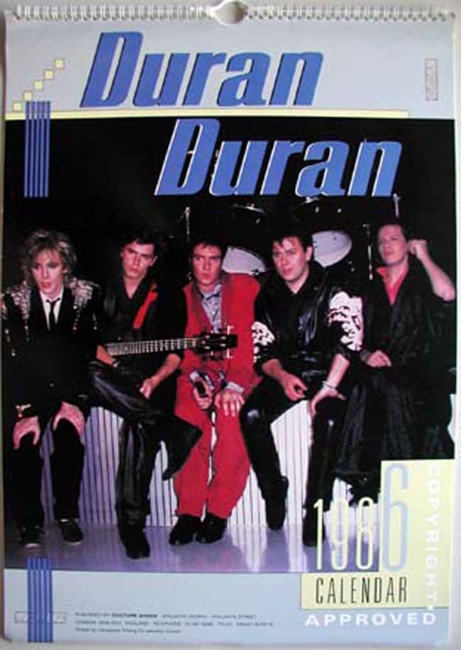 Duran Duran - 1986 Calendar
