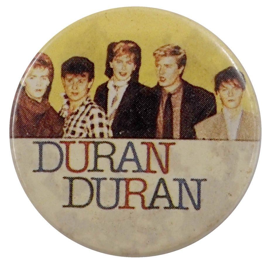 Duran Duran - 'Group Yellow' Button Badge