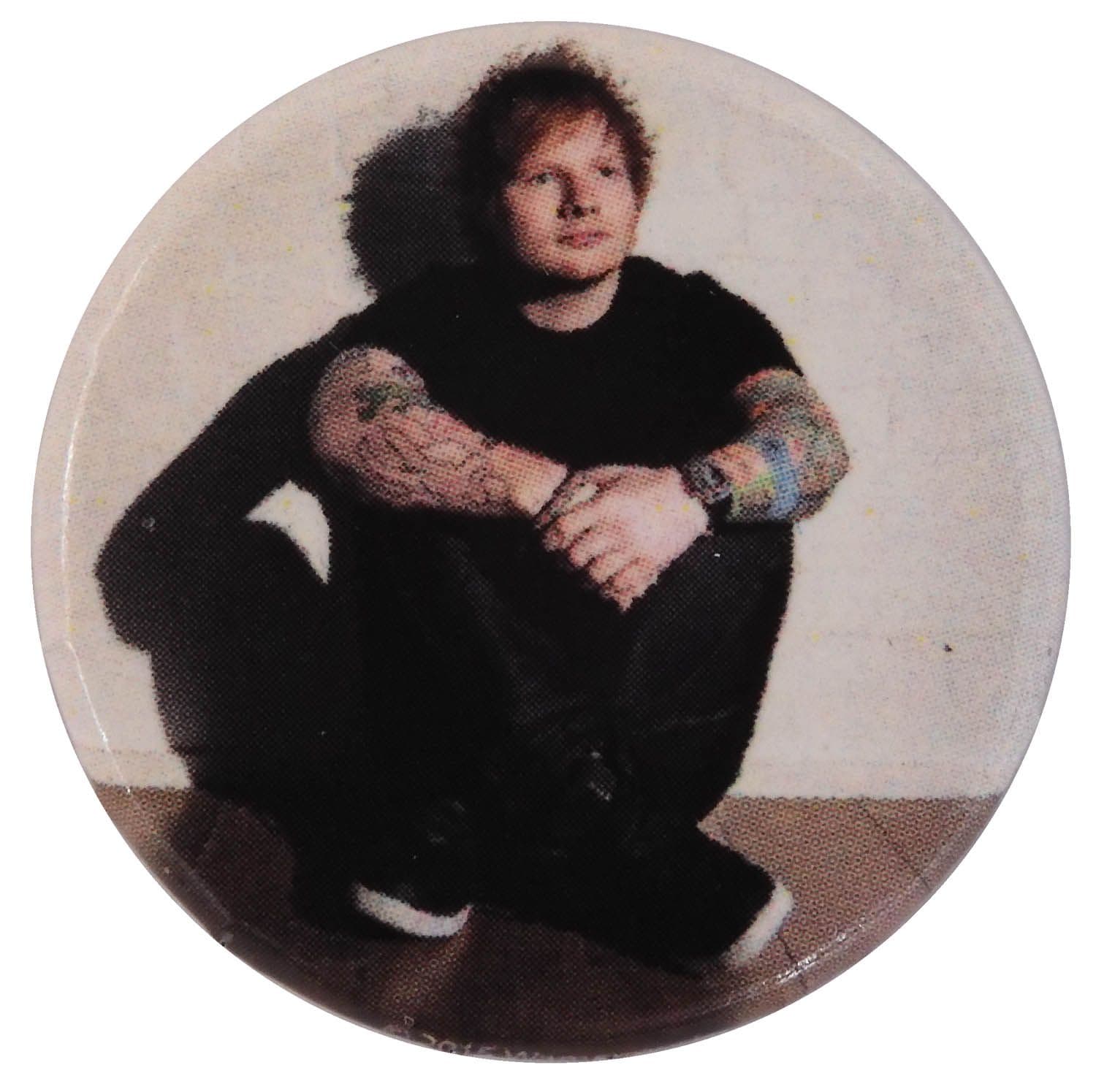 Ed Sheeran - 'White Background' Button Badge