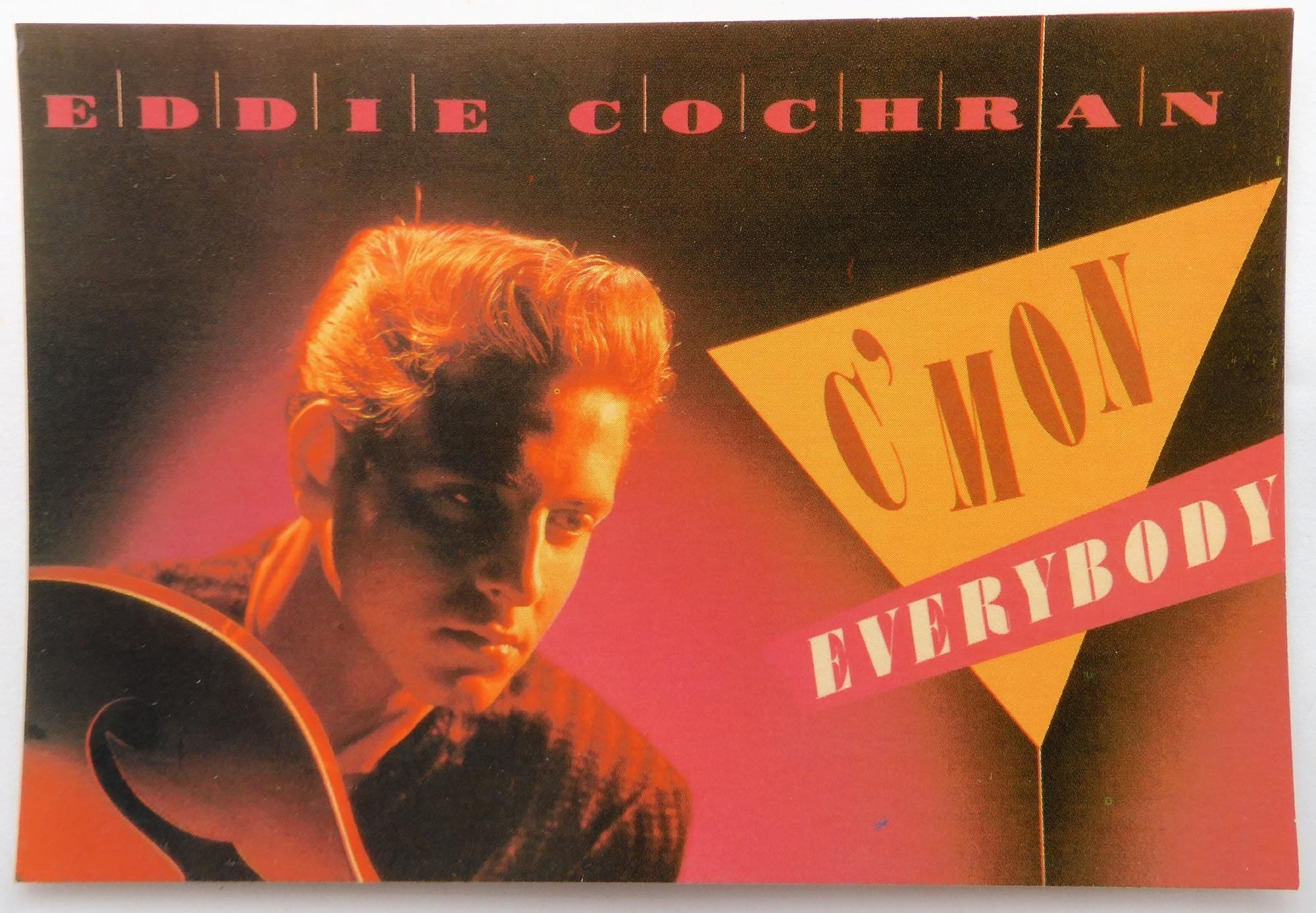 Eddie Cochran - 'C'mon Everybody' Postcard