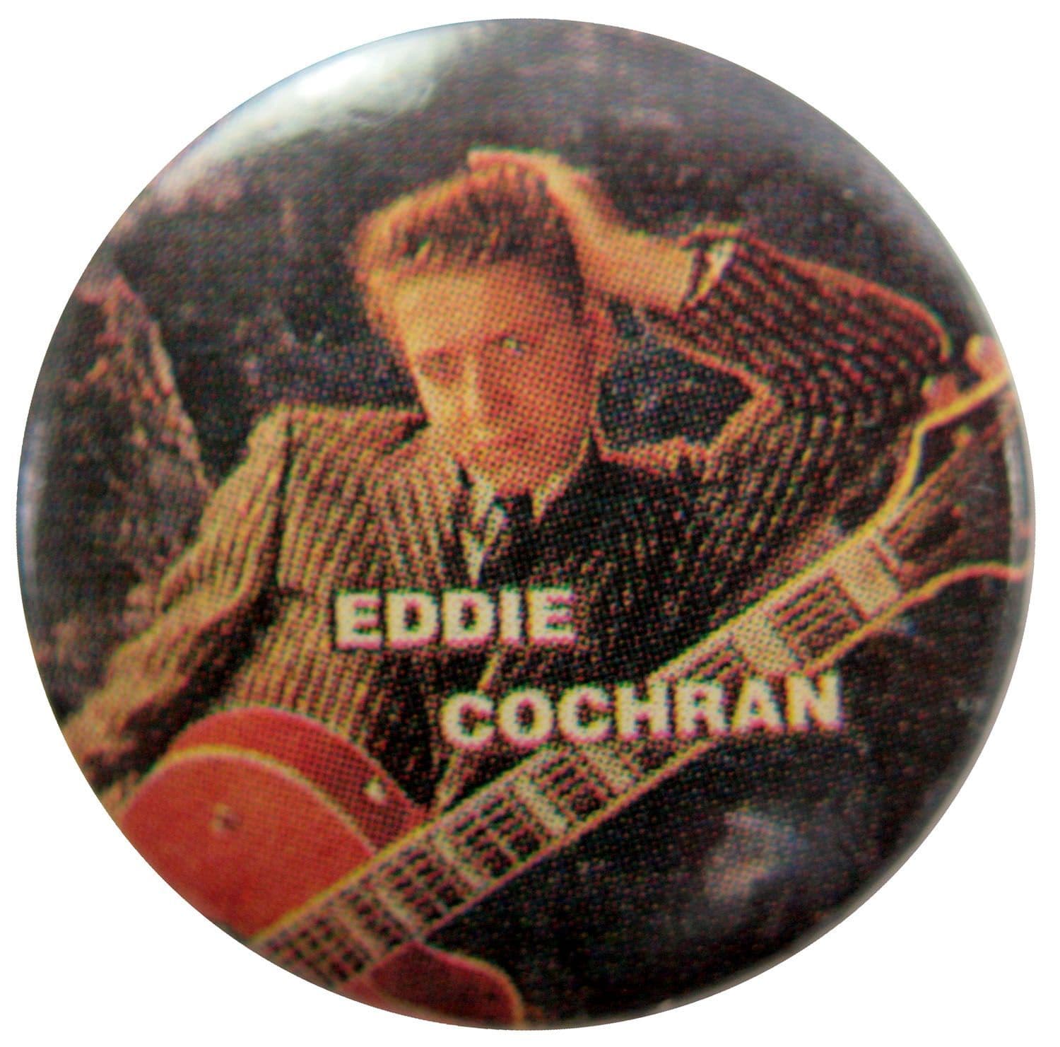 Eddie Cochrane - 'Eddie Guitar' Button Badge