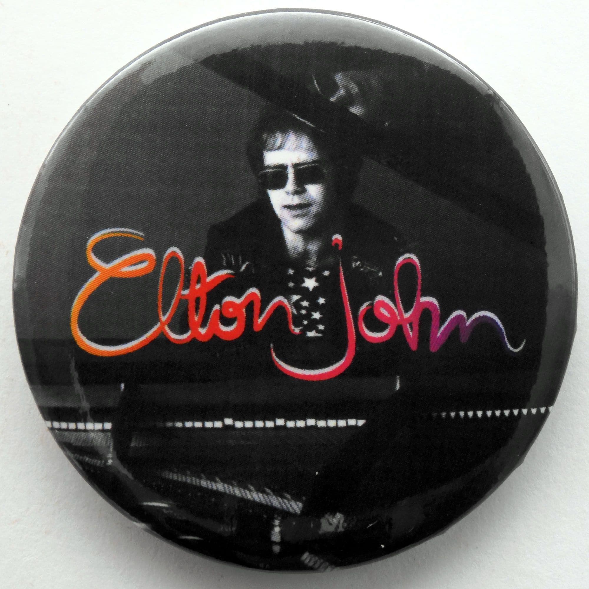 Elton John - 'Name' 56mm Badge