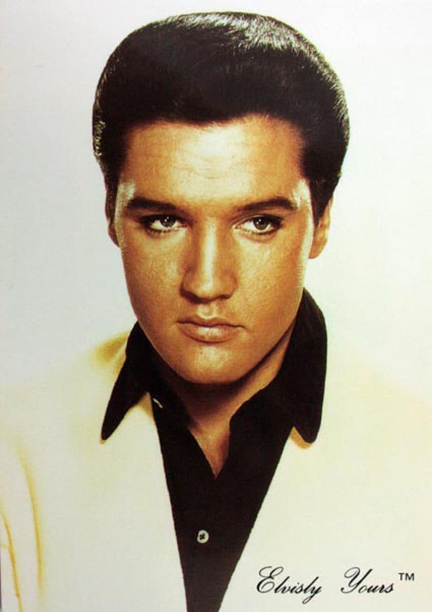 Elvis Presley - 'Black Shirt' Postcard