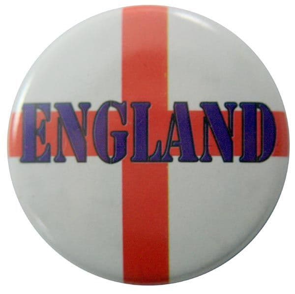 England Flag - 'St George' Button Badge