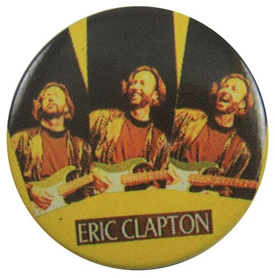 Eric Clapton - 'Eric x 3' Button Badge