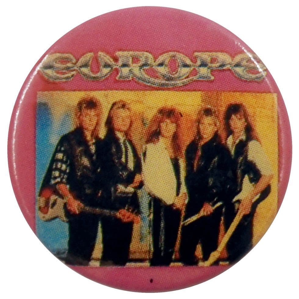 Europe - 'Group Pink' Button Badge