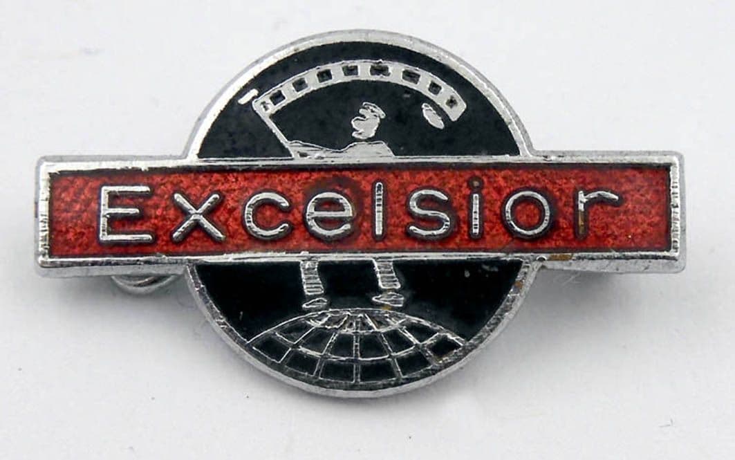 Excelsior - Enamel Badge