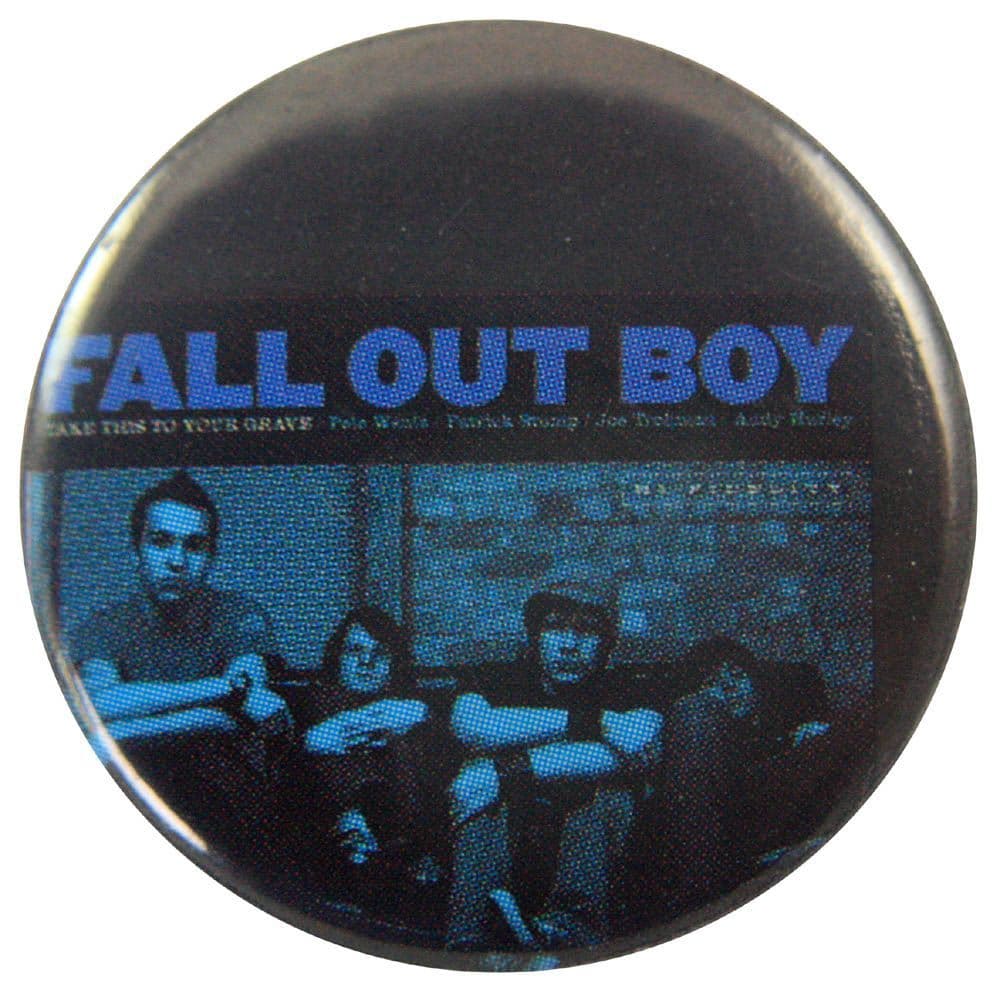 Fall Out Boy - 'Group Blue' Button Badge