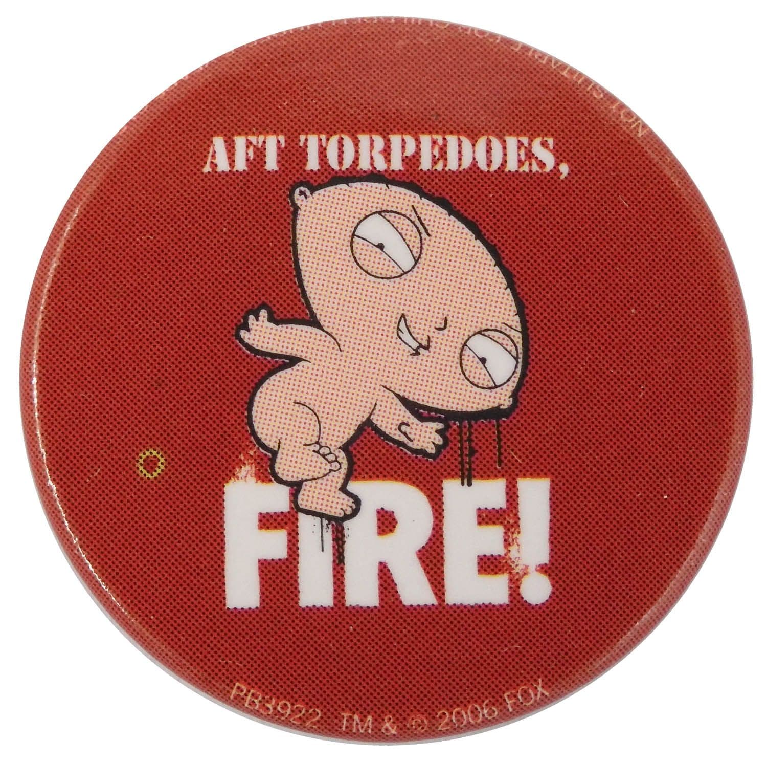 Family Guy - 'Aft Torpedoes' Button Badge