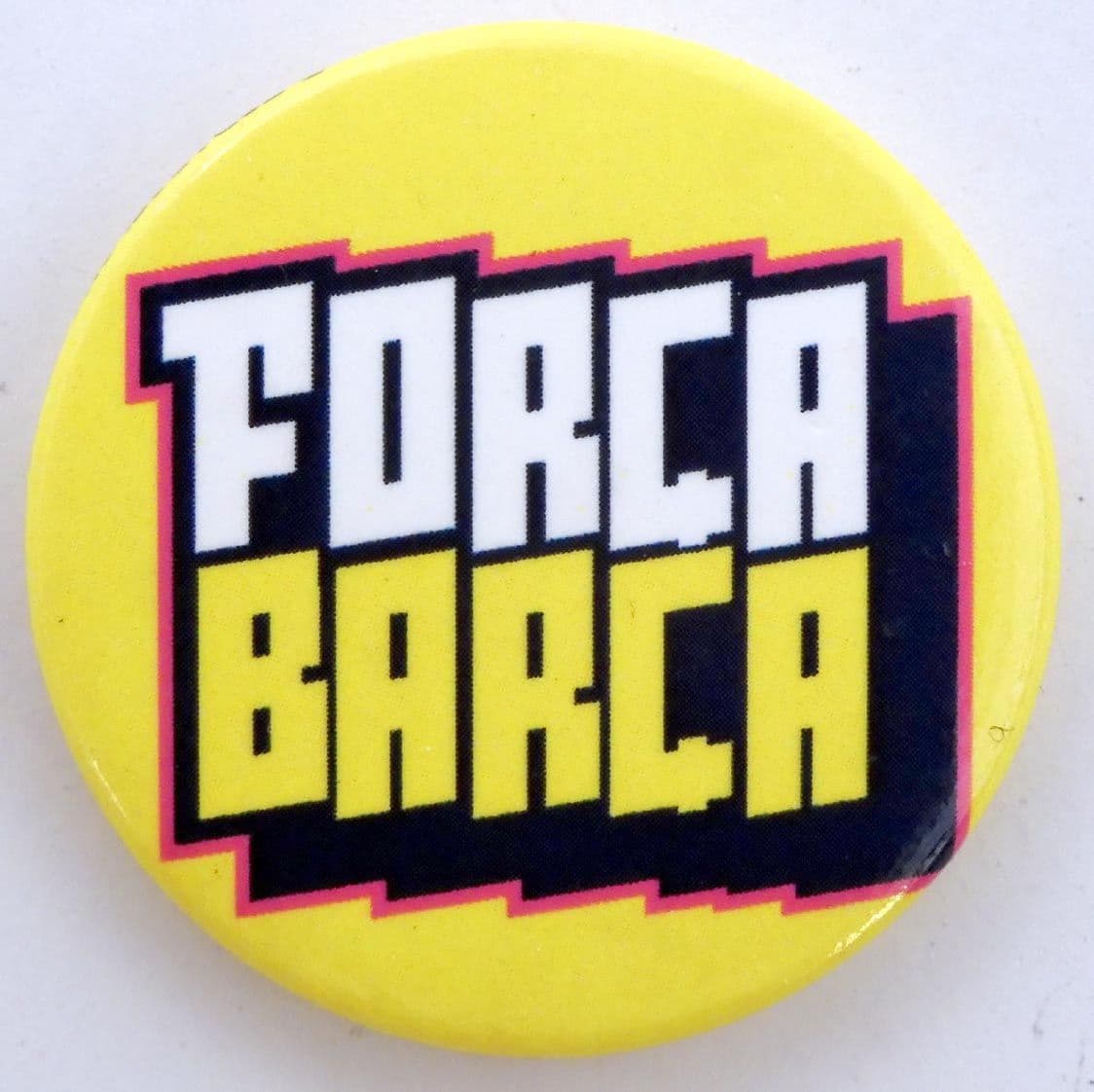 FC Barcelona - 'Forca Barca' 32mm Button Badge