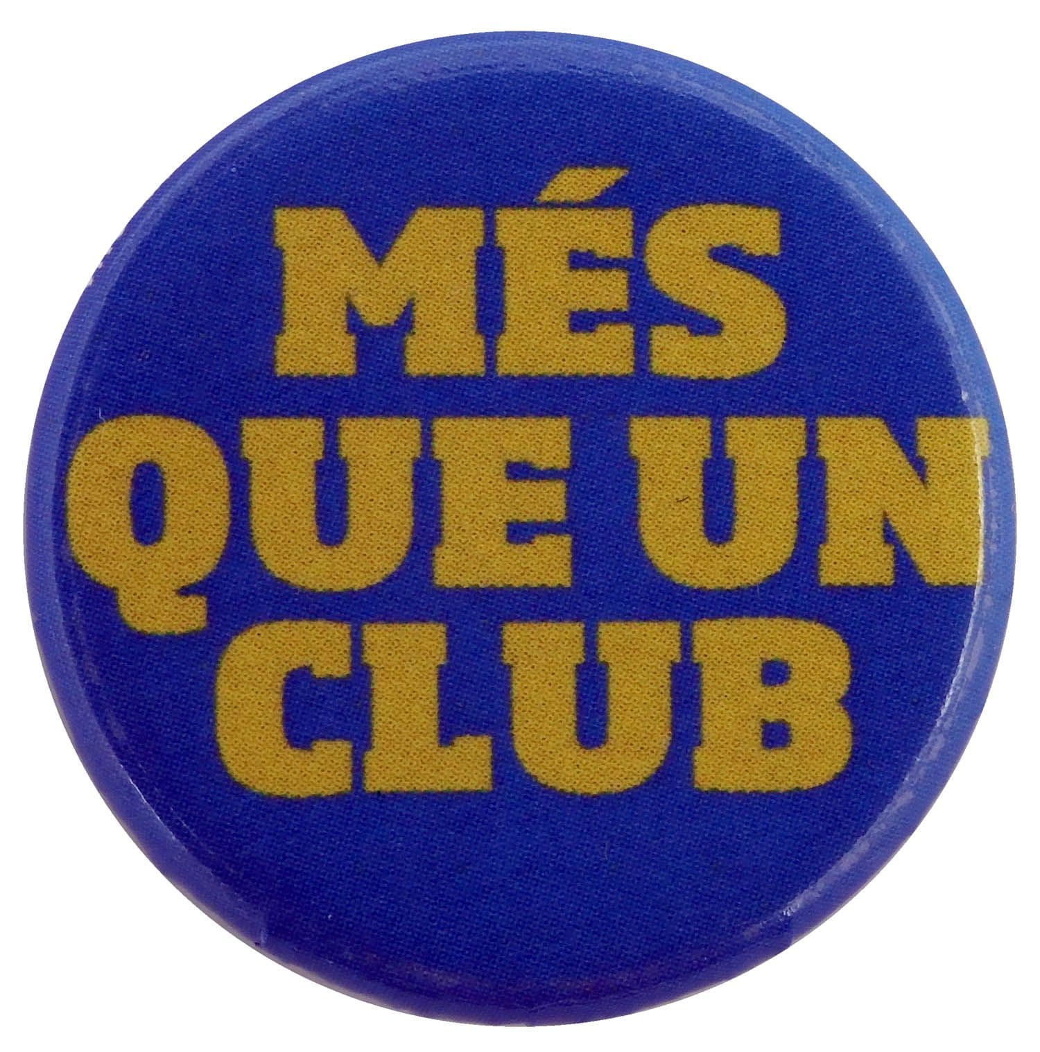 FC Barcelona - 'Més que un Club' Button Badge