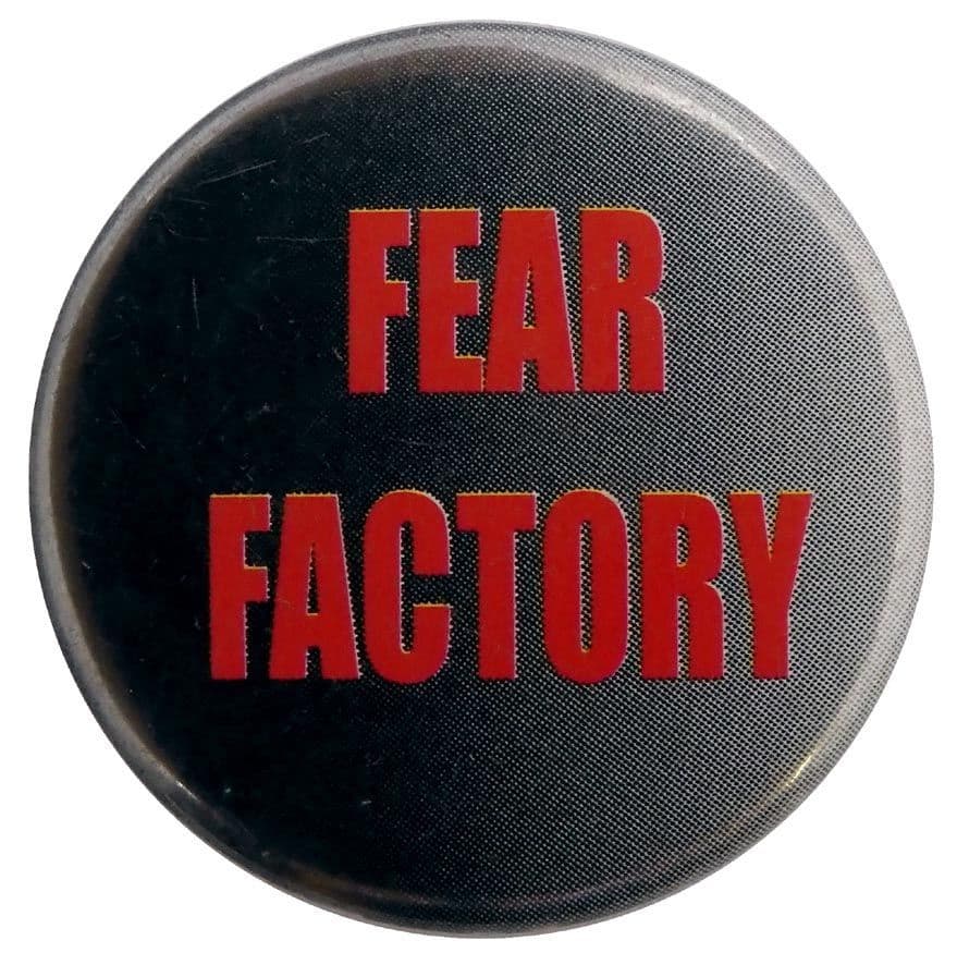 Fear Factory - 'Red Name' Button Badge