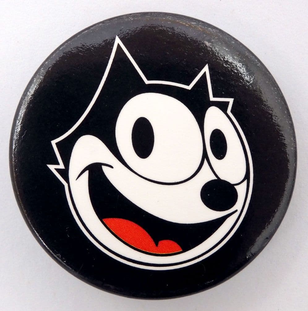Felix the Cat - 'Felix' Large Button Badge